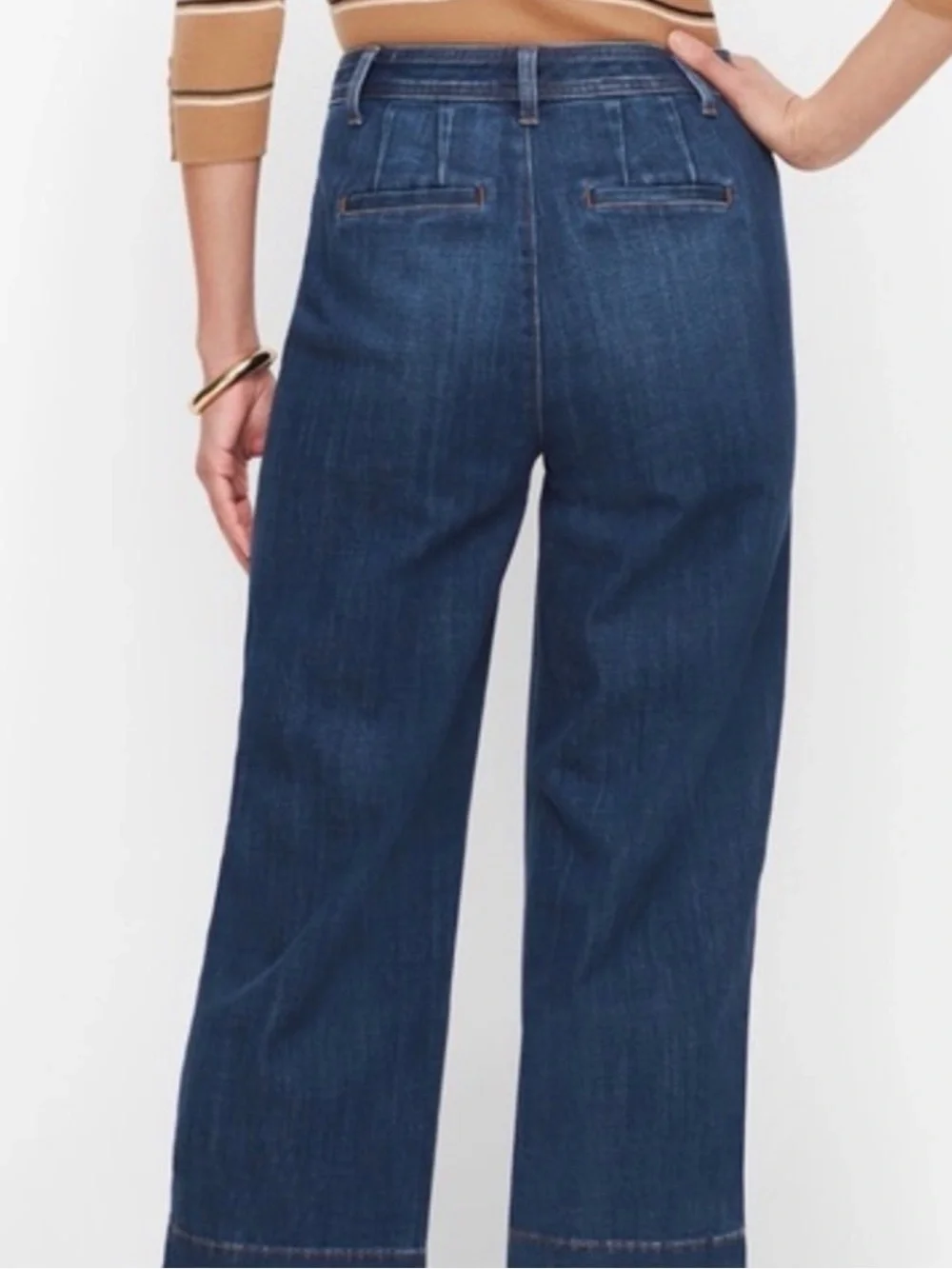 Talbots  Cropped Wide-Leg Jeans - Picture 2 of 8
